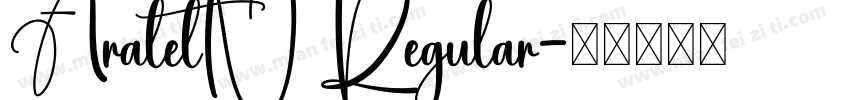 AraletN Regular字体转换